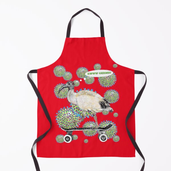 Item preview, EWWWW GERMS -Skateboarding Ibis - AKA Bin Chicken designed and sold by LunaticPainter.