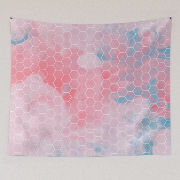 Item preview, Fluid Geometry Hexagon Pattern designed and sold by ZubiyaArt.