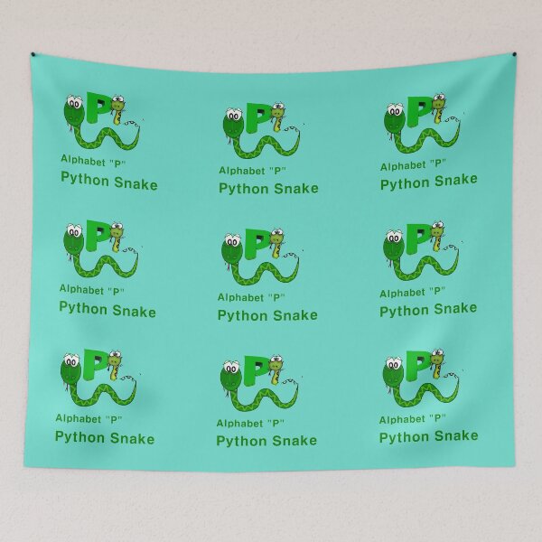 Item preview, Alphabet Study "P" Python Snake designed and sold by mostheristore.