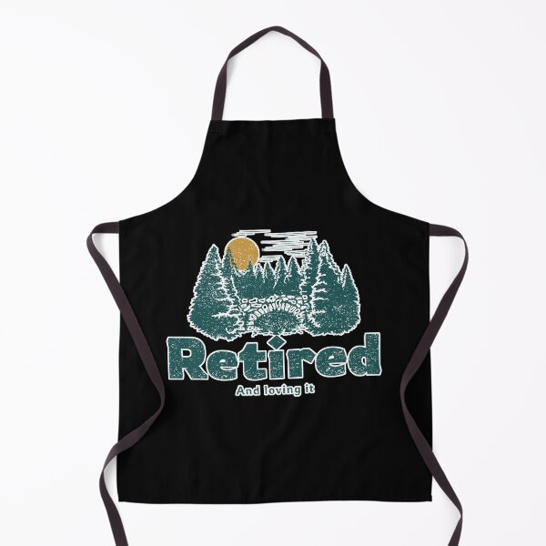 Item preview, Retired and loving it --camping cabin lake nature designed and sold by glitchman2.