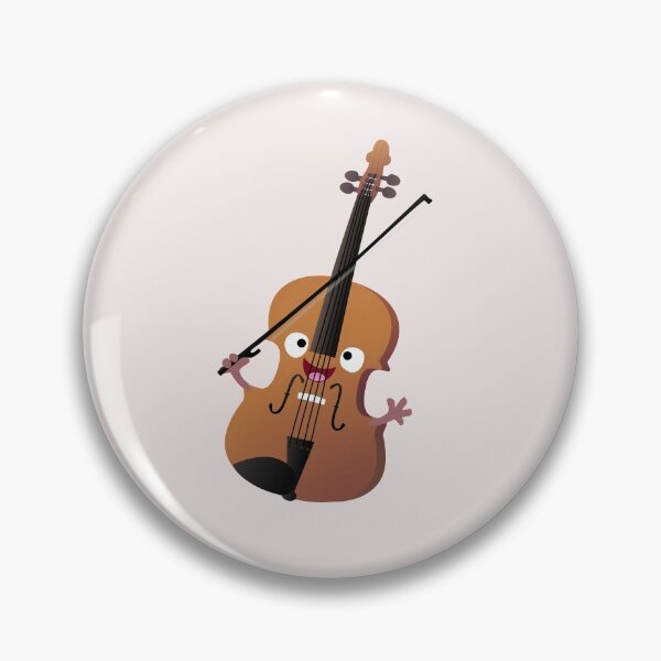 Item preview, Cute funny violin musical cartoon character designed and sold by FrogFactory.