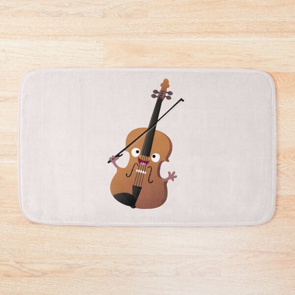 Item preview, Cute funny violin musical cartoon character designed and sold by FrogFactory.