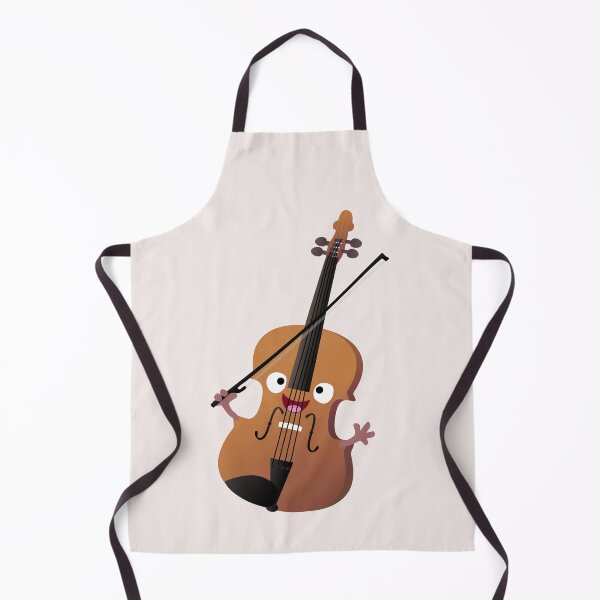 Item preview, Cute funny violin musical cartoon character designed and sold by FrogFactory.