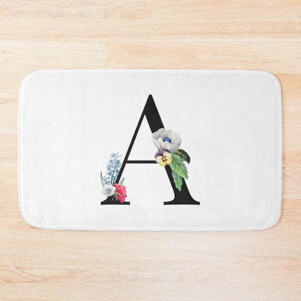 Item preview, Split Floral Letter Monogram | Personalized Flower Letter A designed and sold by BeeMeCreative.