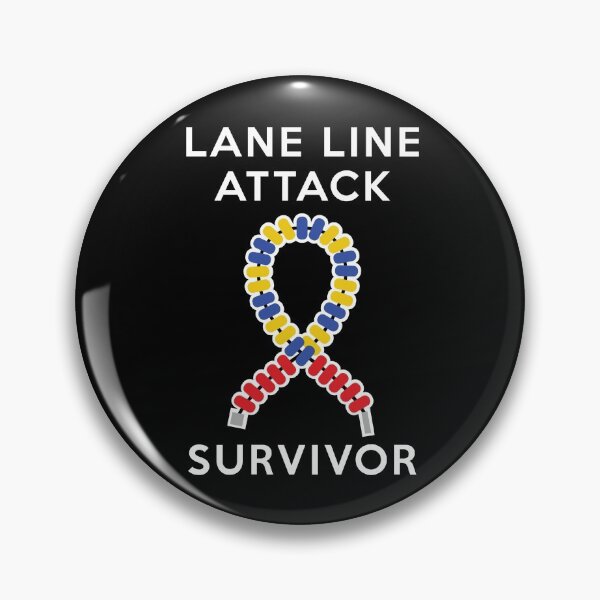 Item preview, Lane Line Attack Survivor (White) designed and sold by TheLeakyGoggle.