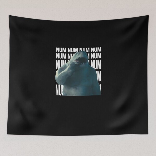 Item preview, Funny King Sharks Num Num Meme designed and sold by WOODVILLEROAD.