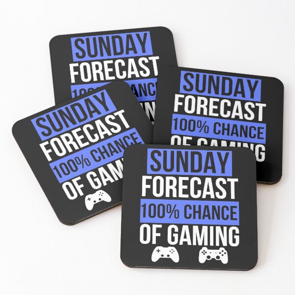 Item preview, Funny Gaming Sunday Forecast 100% Change Of Gaming designed and sold by Gamerss4Life.