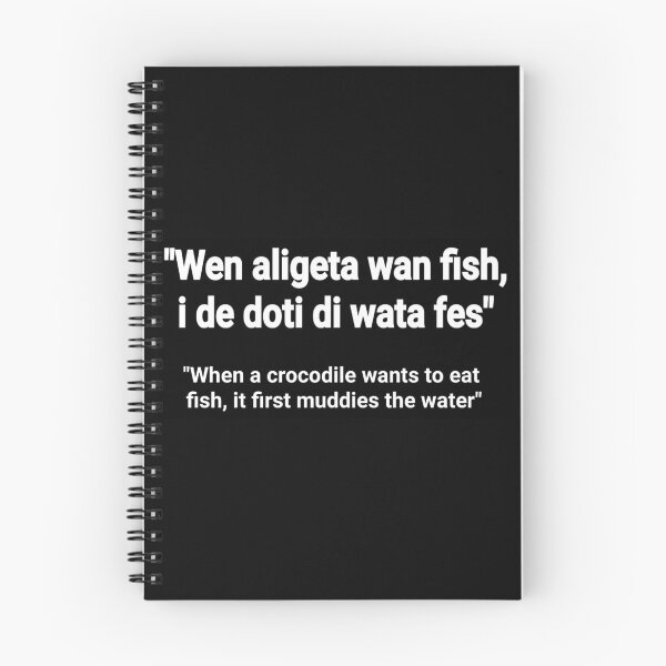 Item preview, Salone Krio Saying - "Wen aligeta wan fish" designed and sold by Tony Cisse.