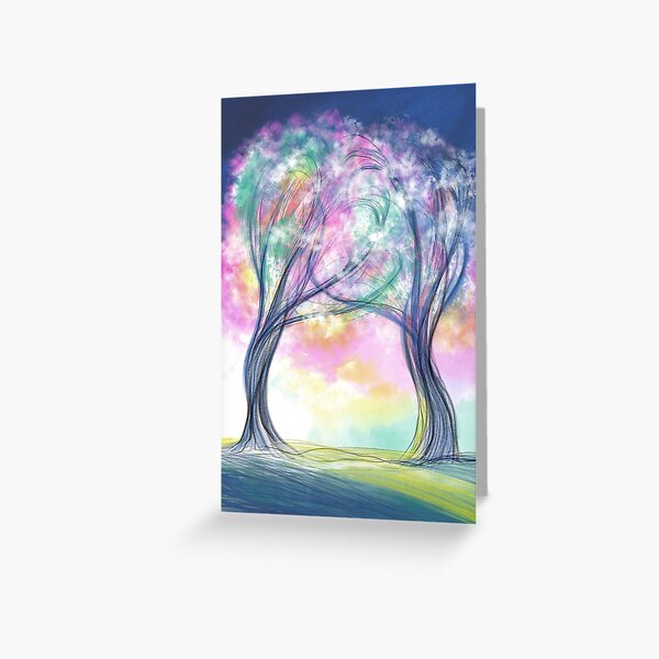 Two Trees Entwined Greeting Card