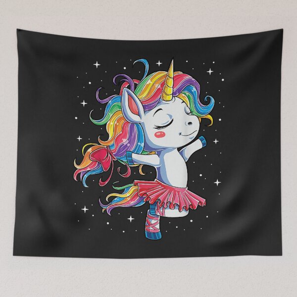 Item preview, Ballet Dancer Unicorn T shirt Kids Girls Rainbow Ballerina designed and sold by suexhxsandr.