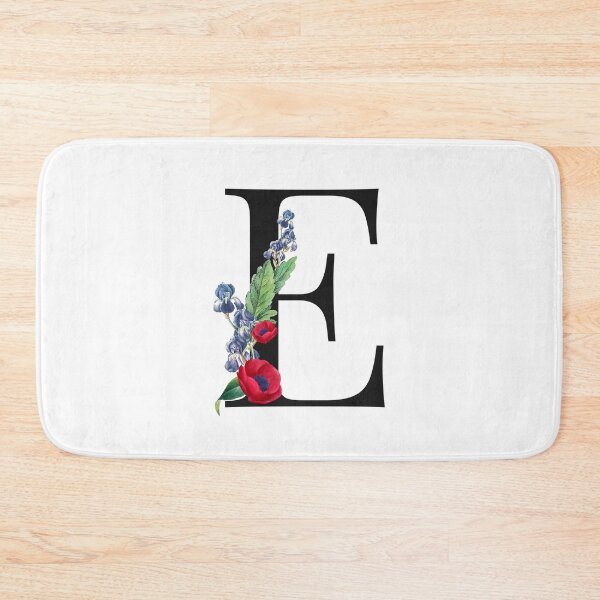 Item preview, Split Floral Letter Monogram | Personalized Flower Letter E designed and sold by BeeMeCreative.