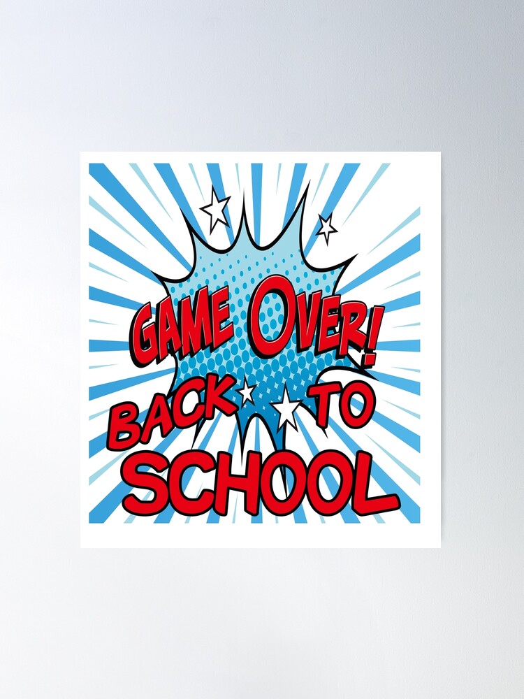 Game Over Back To School Cap Poster for Sale by shopghita45