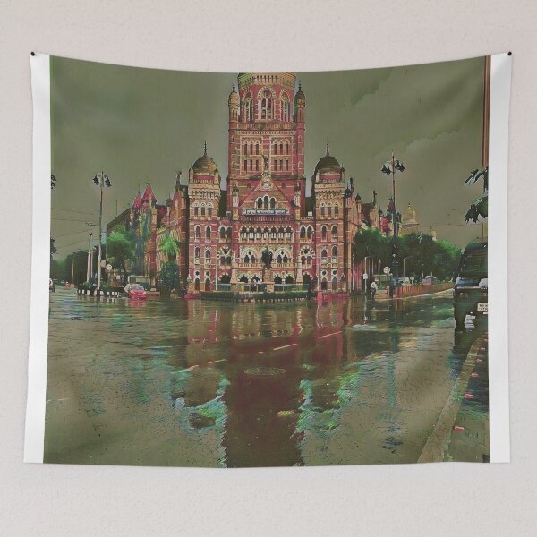 Item preview, Mumbai water reflections designed and sold by imagine-ai.