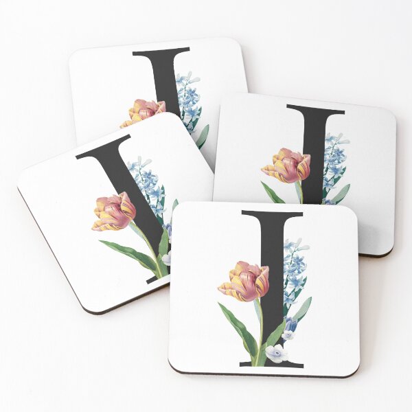 Item preview, Split Floral Letter Monogram | Personalized Flower Letter I designed and sold by BeeMeCreative.