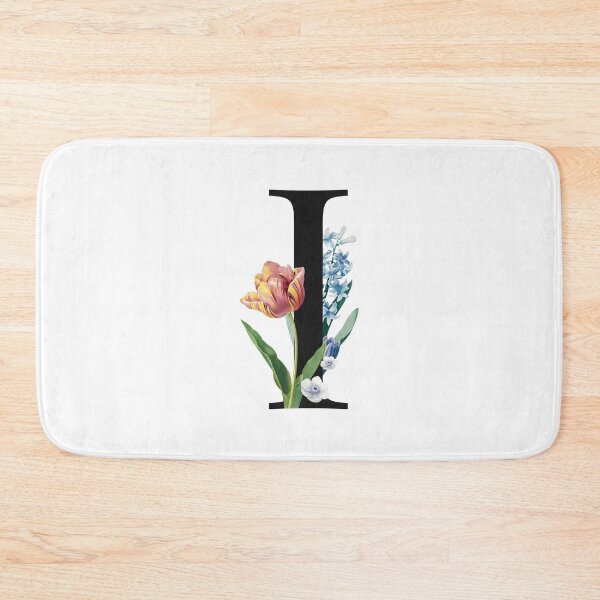 Item preview, Split Floral Letter Monogram | Personalized Flower Letter I designed and sold by BeeMeCreative.