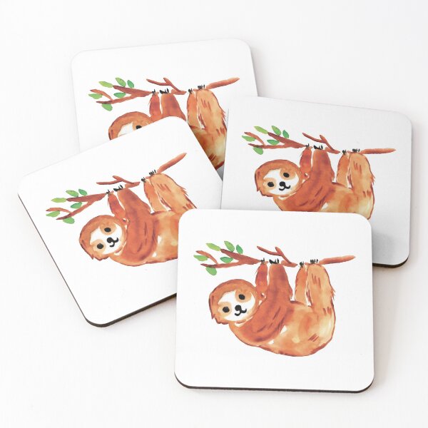 Item preview, Kawaii Sloth Watercolor  designed and sold by Pavnud.