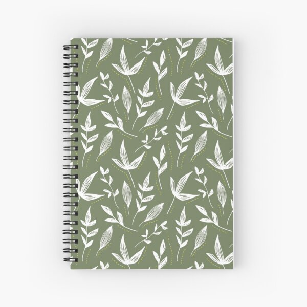 Item preview, Moss Green Leaves Pattern designed and sold by Dream Big! by E. H..