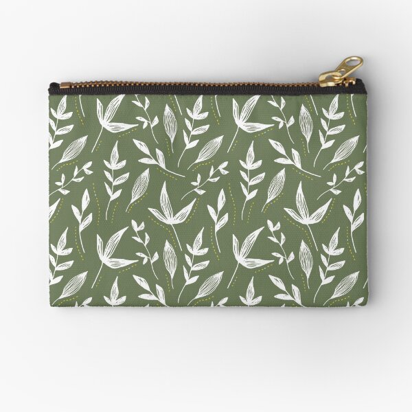 Item preview, Moss Green Leaves Pattern designed and sold by Dream Big! by E. H..