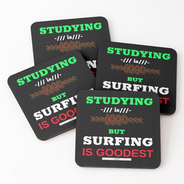 Item preview, Studying is good but surfing is goodest designed and sold by DesignedBySnip.