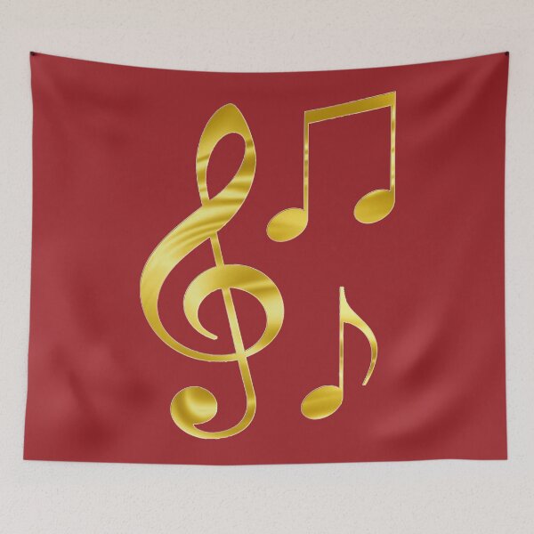 Item preview, Golden Treble Clef And Sheet Music designed and sold by Phantasmal-2-do.