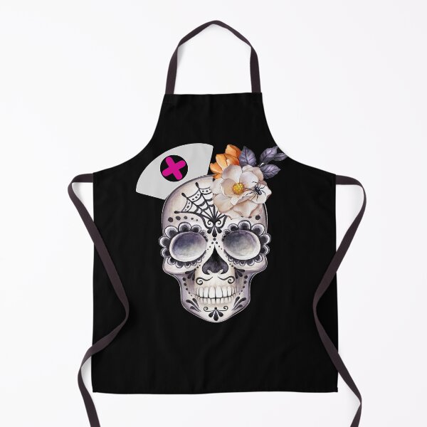 Item preview, Nurse Sugar Skull Stethoscope RN Medical Halloween Costume designed and sold by WOODVILLEROAD.