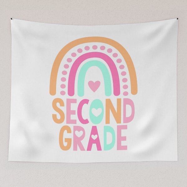 Item preview, Second Grade Rainbow Girls Boys Teacher Cute designed and sold by Zeus-Studio.