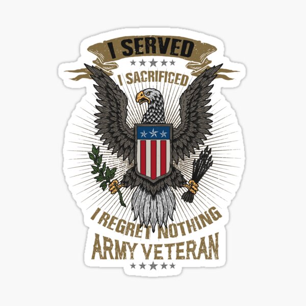 U.S. Army Veteran Sticker Premium Die Cut Vinyl Us Vet Armed Forces Retired - Foto 13
