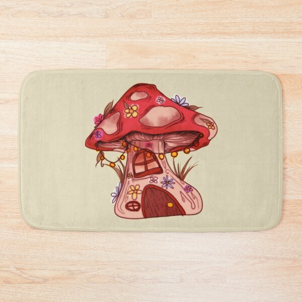 Item preview, + Cottagecore Mushroom Fantasy Flower House + designed and sold by russhauna.