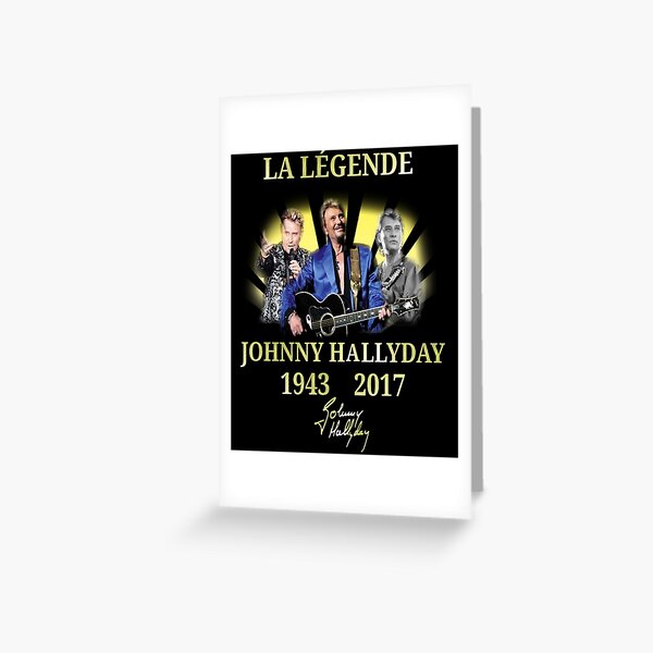 Cartes De Vœux Sur Le Theme Johnny Hallyday Redbubble