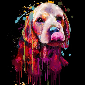 Vorschaubild zum Design Cocker Spaniel handgezeichnet von RMA-Graphics