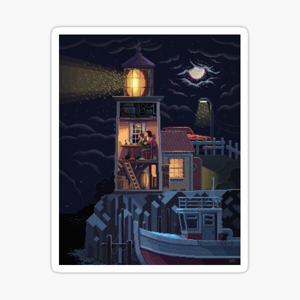 Scene #34: 'Lighthouse' Sticker