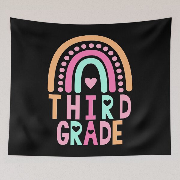 Item preview, third Grade Rainbow Girls Boys Teacher Cute designed and sold by Zeus-Studio.