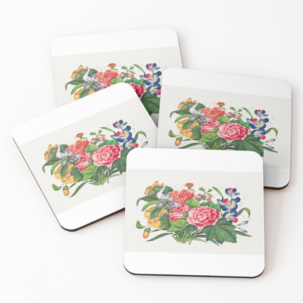Item preview, Chinese peony painting from the Qing Dynasty (1644–1911) by anonymous. Original from The MET Museum. designed and sold by LenaShines.