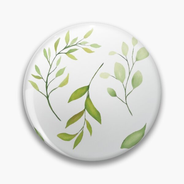 Item preview, Watercolor Green Leaves and Branches designed and sold by Pavnud.