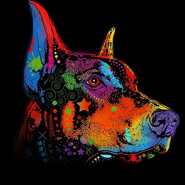 Artwork thumbnail, Dobermann Hand Drawn by RMA-Graphics