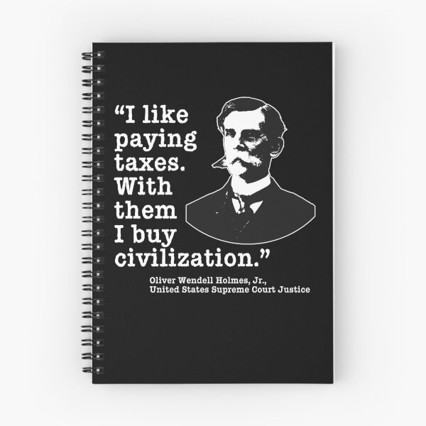 Item preview, I Like Paying Taxes Oliver Wendell Holmes designed and sold by Greenbaby.