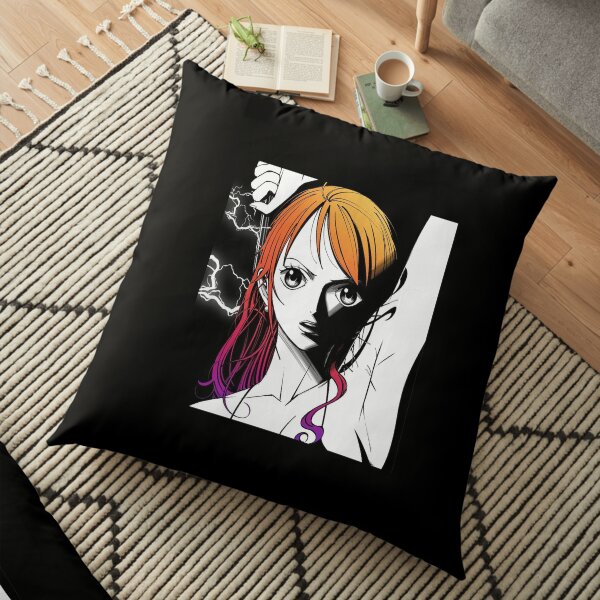 One Pece Nami Tattoo| Perfect Gift For you and friends | One Piece gift Floor Pillow