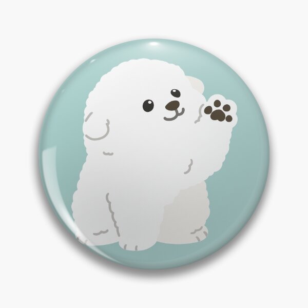 Item preview, Bischon Frise Waving - flat colored version- designed and sold by You Store.