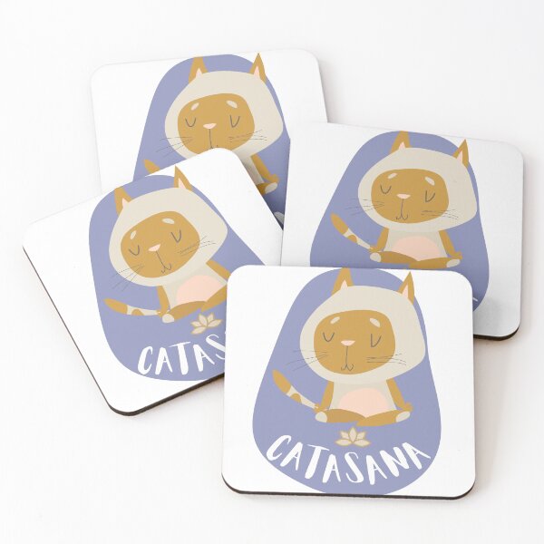 Item preview, Kitty Cat Yoga Asana Poses designed and sold by dmr studio.