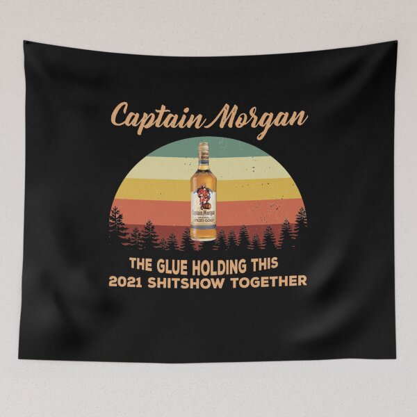 Item preview, Gift Idea Captain Morgan The Glue Holding 2021 Shitshow Vintage Shirt, Pandemic Shirt, Drinking Christmas  designed and sold by MorganAdamska.
