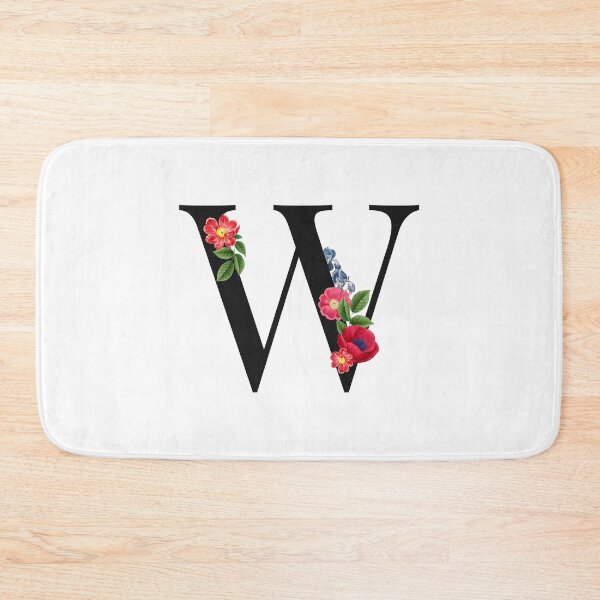 Item preview, Split Floral Letter Monogram | Personalized Flower Letter W designed and sold by BeeMeCreative.