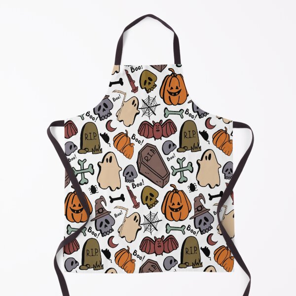Item preview, Halloween pumpkin, candy, and witch hat pattern - seamless Halloween designed and sold by FirstTouch.