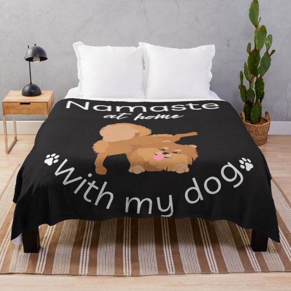 Item preview, Namaste at home with my dog2 - Pomeranian designed and sold by Natkopod.
