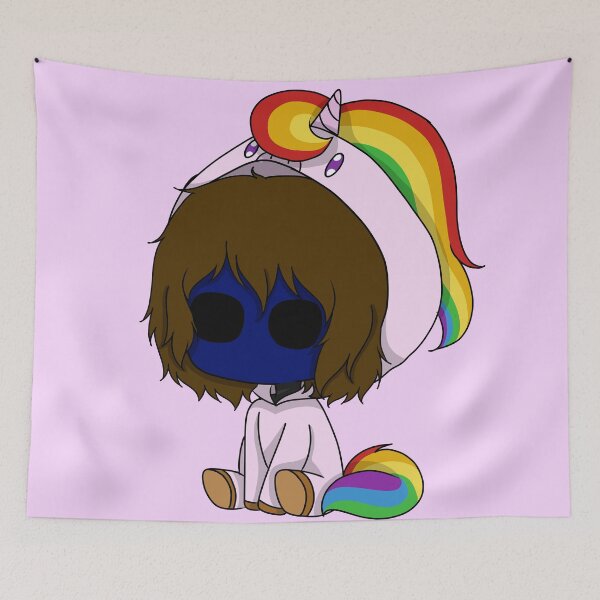 Item preview, creepypasta unicorn eyeless jack designed and sold by EveryCuteThings.