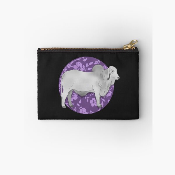 Item preview, Brahman Bull with Purple Floral Pattern designed and sold by AmethystArtwork.