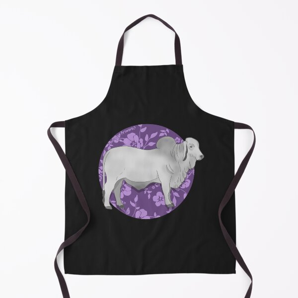 Item preview, Brahman Bull with Purple Floral Pattern designed and sold by AmethystArtwork.