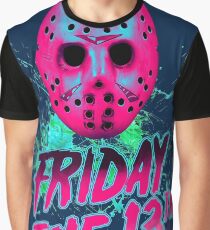 FRIDAY THE 13TH Neon V Graphic T-Shirt