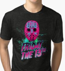 FRIDAY THE 13TH Neon V Tri-blend T-Shirt