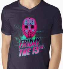 FRIDAY THE 13TH Neon V Men's V-Neck T-Shirt