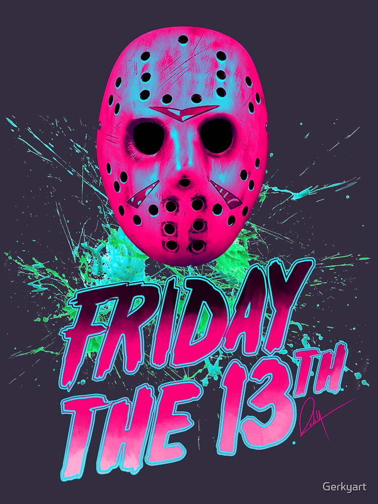 FRIDAY THE 13TH Neon V by Gerkyart